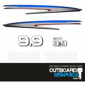 Yamaha 9.9hp 2 stroke (2002) outboard engine decals/sticker kit - Picture 1 of 1