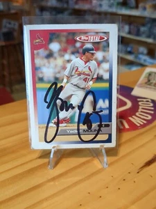 2005 Topps Total Yadier Molina AUTO #26 St Louis Cardinals 2nd Year - Picture 1 of 2