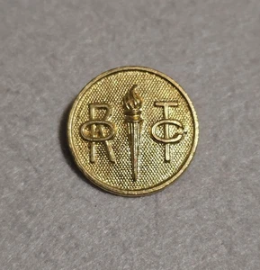 WW1 Type 1 Gilt ROTC Collar Disk - Pinback - Picture 1 of 3