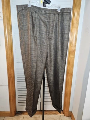 Pantalones de vestir Inserch 100 % lino para hombre 42x30 grandes y altos oro amarillo formales negocios Foto 1 de 4
