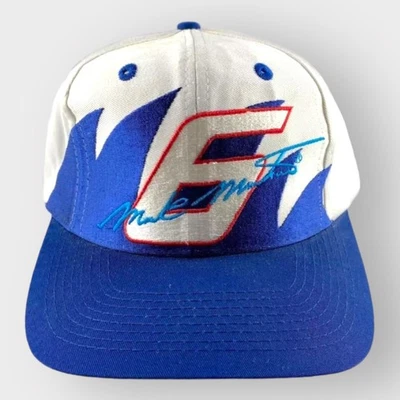 De colección Mark Martin Sombrero Diente de Tiburón #6 Gorra Nascar Snapback Blanco y Azul  Foto 1 de 4