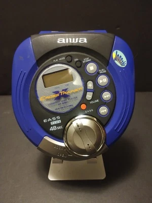 CD player jogável vintage AIWA Cross Trainer 2000. TESTADO com bolsa/caixa de cinto. - Imagem 1 de 4
