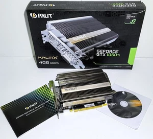TARJETA GRAFICA GTX 1050TI KALMX NVIDIA PALIT 4GB GDDR5 GAMING CUDA PHYSX OPENGL - Picture 1 of 9
