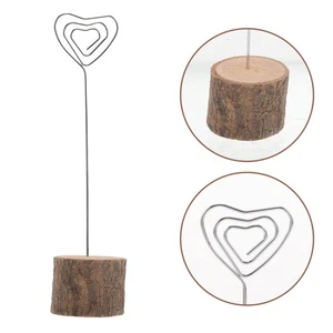Base de exhibición de imágenes para tarjetas de visita con tarjetero de madera de 20 piezas - Imagen 1 de 12