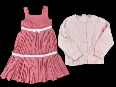 Gymboree Girls Pink Dress & Cardigan Sweater Set ~ Exc Cond ~ Size 4 - Image 1 of 4