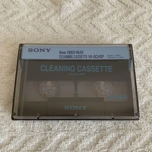 SONY Hi8 8mm Video Head Cleaning Cassette Tape Cleaner V8-6CLHSP Unused JPN - Picture 1 of 4