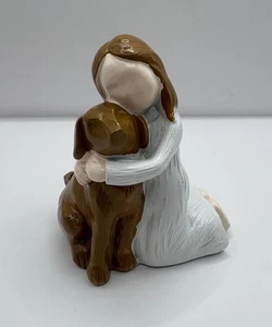 Dog Angel Figurine Friendship Gift Dog Lover Memorial Pet Girl Cute - Picture 1 of 2