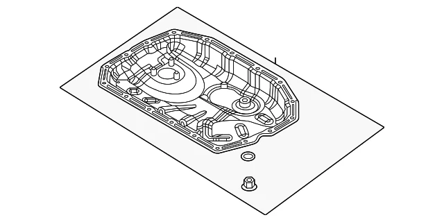 Cacerola de aceite original Audi 0P2-103-602-A Foto 1 de 2