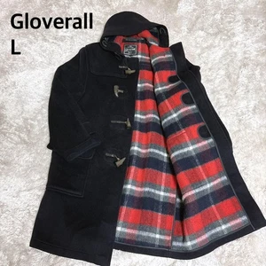 Gloverall Duffle Coat Wool Navy Made in England Size L From Japan - Picture 1 of 24