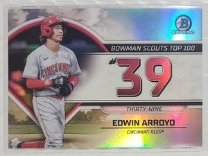 2023 Bowman Scouts' Top 100 Edwin Arroyo #BTP-39 Cincinnatti Reds - Bild 1 von 2