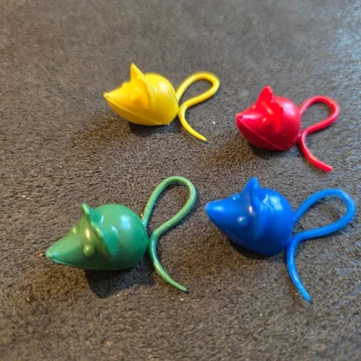 4件套老式鼠标陷阱鼠标替换游戏件Milton Bradley — 第 1/4 张图片