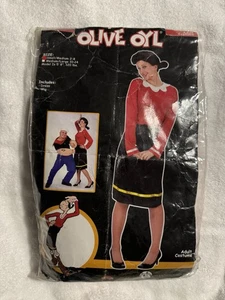 Fun World Olive Oyl S/M Erwachsene Halloween Kostüm Perücke und Kleid - Bild 1 von 3
