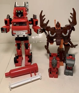 Vintage Transformers Lot - Chop Shop & Inferno, Micromasters Tote & Nutshell - Picture 1 of 6
