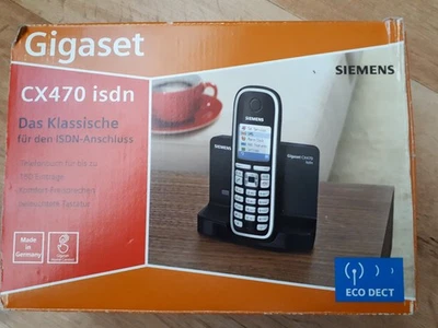 Gigaset CX610 ISDN Schnurlostelefon - Pianoschwarz - Bild 1 von 4