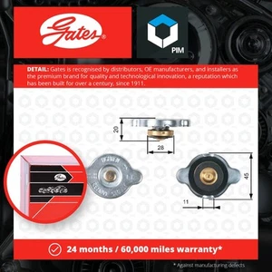 Radiator Cap fits KIA PICANTO SA, TA 1.0 1.1 1.2 1.1D 04 to 17 Gates 0K2FA15205 - Picture 1 of 2