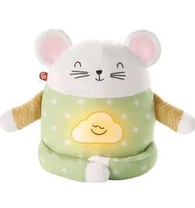 Fisher-Price Meditation Mouse Sound Machine Toddler Plush Toy Lights & Music - Picture 1 of 6