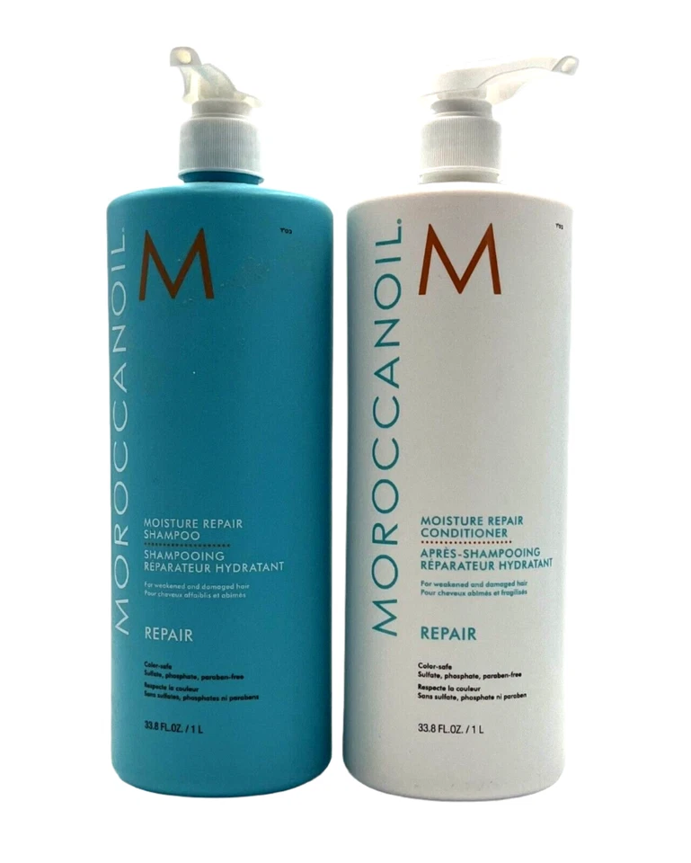 Moroccanoil Moisture Repair Shampoo & Conditioner - Weakened & Damaged Hair 33.8 - Image 1 of 1
