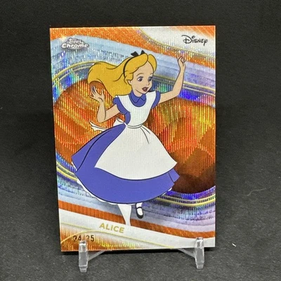 2025 Topps Chrome Disney #176  Alice  Orange Refractor /25 - Image 1 of 2