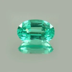 Lab Grown Colombian Hydrothermal Emerald Loose Gemstone Oval Cut 2.30 CT - Picture 1 of 6