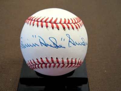EDWIN DUKE SNIDER 1955 BROOKLYN DODGERS HOF SIGNED AUTO VINTAGE ONL BASEBALL JSA - Image 1 of 4