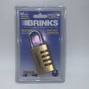 Candado de bloqueo de combinación digital Brinks de latón macizo 4 3" X 1,25” nuevo en embalaje - Imagen 1 de 4