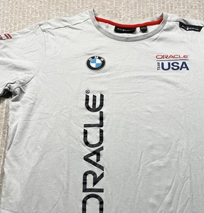 Sail Racing Oracle Team USA T Shirt Mens L Black Americas Cup Defender Cotton  - Picture 1 of 11