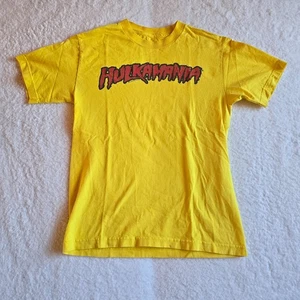 Hulkamania T-Shirt Größe S Gelb Kurzarm - Bild 1 von 6