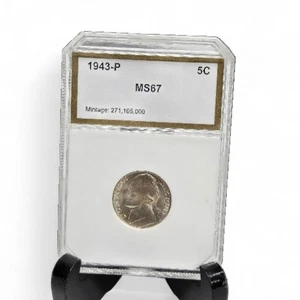 1943-P 5C Jefferson Silver Nickel PCI 211404 047 Philadelphia - Bild 1 von 14