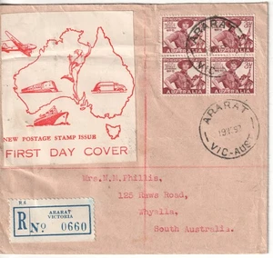Australia fdc first day cover 1952 Scout Jamboree Ararat - Picture 1 of 1