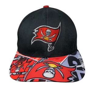 NFL Tampa Bay Buccaneers Snapback Hat Print Bill Embroidered Logo Cotton - Picture 1 of 7