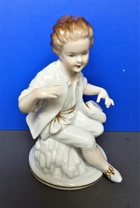 Porzellan figur Knabe Schaubach ☀️☀️☀️☀️☀️ - Bild 1 von 5