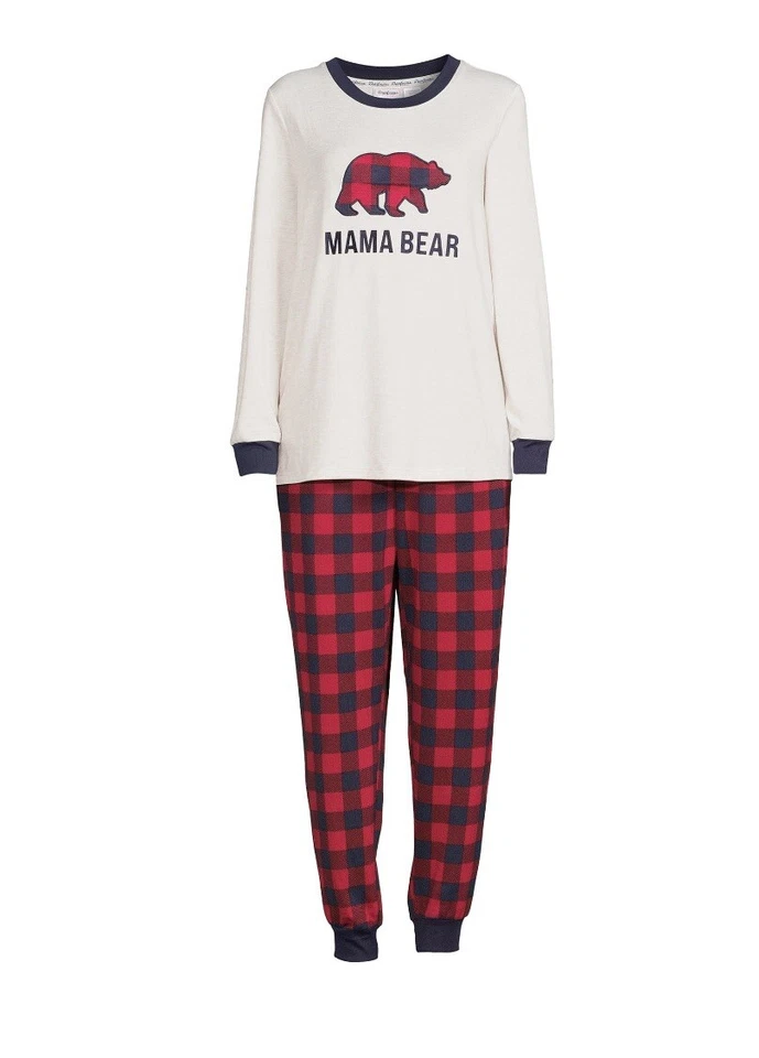 Dearfoams Women's Mama Bear Family 2-Piece Pajama Set Size M (8-10)