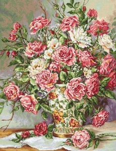 Posies for the Princess B603L Luca-S Counted Cross-Stitch Kit - Picture 1 of 8