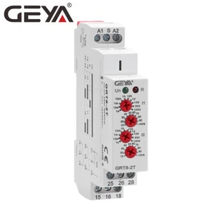 GEYA 2 Groups Delay on Timer Relay Time Delay Relay 16A  AC/DC12V-240V Din Rail - Picture 1 of 14