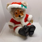 Gorgeous ROBERT RAIKES Christmas Santa Clause Bear St Nick Wood Face Boots Beard