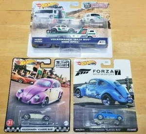 Hot Wheels ~ Team Transport ~ Volkswagen BAJA Bug ~VW Classic Beetle ~Lot of 3   - Picture 1 of 2