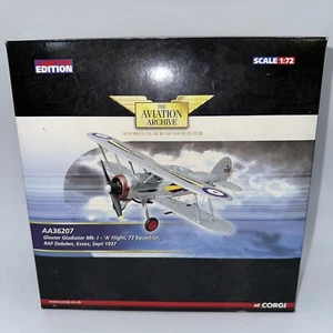 CORGI Aviation Archive 1:72 Scale AA36207 Gloster Gladiator MK I, 73 Squad,RAF - Picture 1 of 12