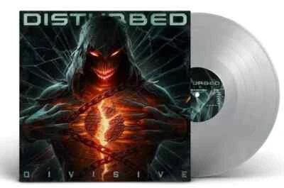 Disturbed Divisive LP Album vinyl record limited silver 2022 rock on Reprise - Image 1 of 4