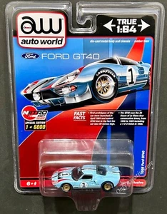 Ford GT40 1966 Auto World azul 1:64 - Imagen 1 de 1