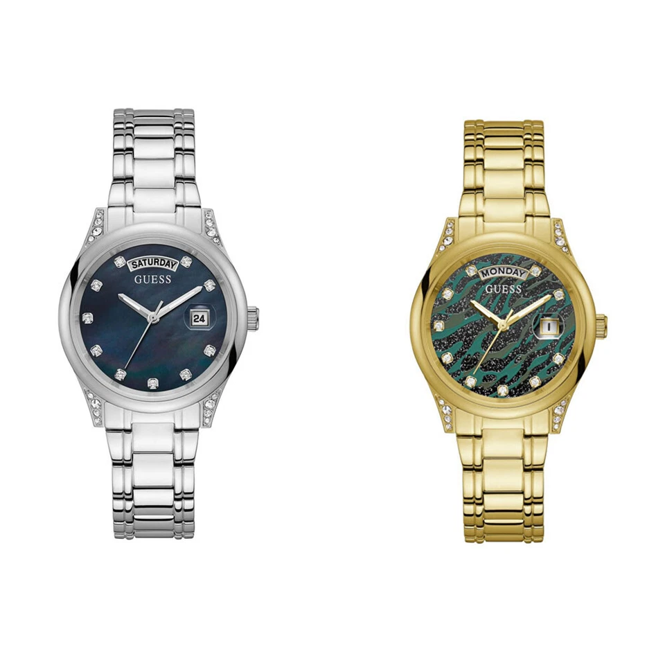 Guess Collezione Aura Orologio in acciaio con quadrante in madreperla - Immagine 1 di 2