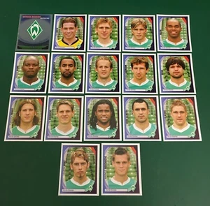 SET 17 FIGURINE CALCIATORI PANINI CHAMPIONS LEAGUE 2007-08 WERDER BREMEN - Imagen 1 de 1
