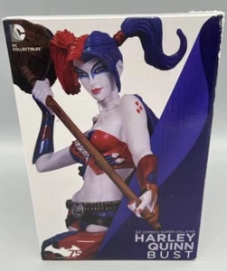 Harley Quinn DC Comics Superschurken Büste schwarz & rot Statue neu versiegelt - Bild 1 von 8