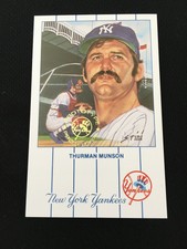 THURMAN MUNSON ODD BALL "PROTOTYPE" 1990 NEW YORK YANKEES BASEBALL #11 POST CARD