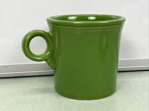 Fiesta Ware Coffee Mug Cup Fiestaware Homer Laughlin O Shaped Handle Shamrock - Picture 1 of 7