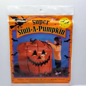 Super Stuff Una Zucca Halloween Foglia Sacchetto 45x48 Pollici Decorazione Giardino 2004 Nuovo - Foto 1 di 4