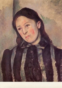 POSTAL Paul Cézanne•Madame Cézanne 1890•Impresionismo francés - Imagen 1 de 1