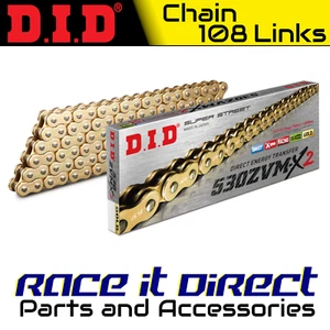 DID Chain for Honda CBR954 RR Fire Blade USA 2002-2003 Gold ZVM-X2 - Picture 1 of 9
