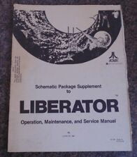 LIBERATOR 1982 ATARI ARCADE scematic pacchetto manuale