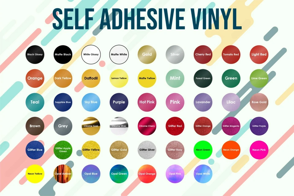 WORLD OF TSHIRT Permanent Self Adhesive (Craft/Hobby) - Cricut /Silhouette 12" x 5 Feet PSV 651
