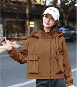 Women's New Fashion Hooded Leisure Versatile Loose long sleeves jacket coats - Picture 1 of 13